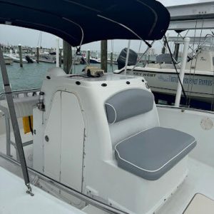 a close up of a boat