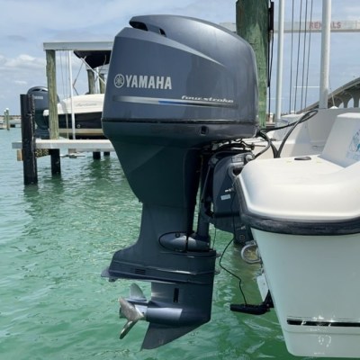 a small boat in the water